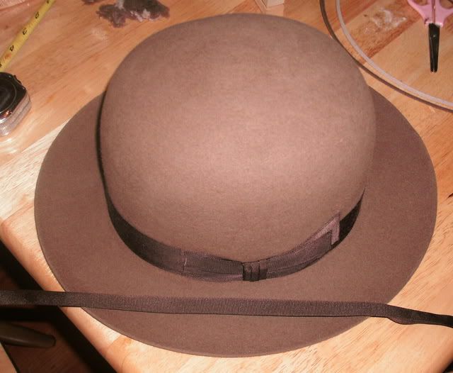 Akubra brim cut and binding. The Fedora Lounge
